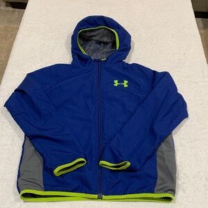Under Armour Kids Blue and Gray Raincoat